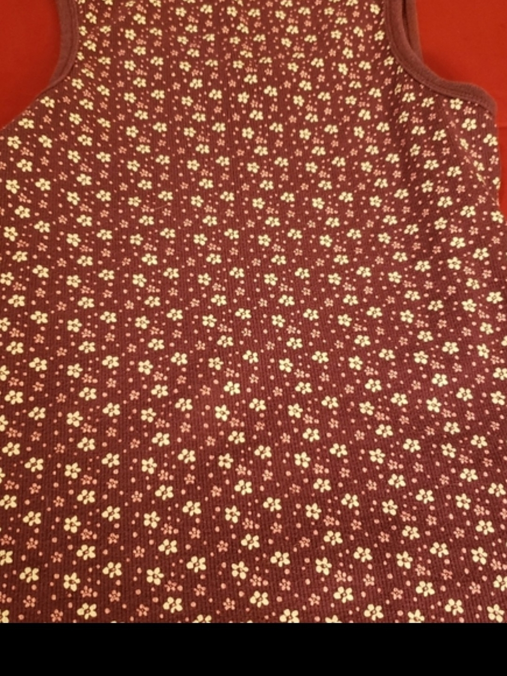 Ladies Purple Floral Tank Top